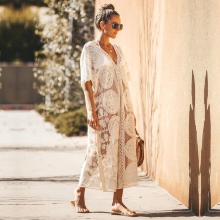 Savannah Lace Kaftan Beach Cover Up - Image 2