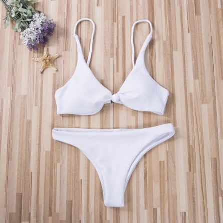 Mykonos Solid Knot Two Piece Bikini - Image 18