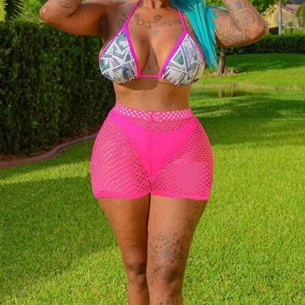 Sunset and Swim Sexy Mesh See Through Shorts Bikini Cover Up - Image 6