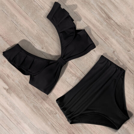 Pacific Paradise Ruffle High Waist Tummy Control Bikini – Bild 7