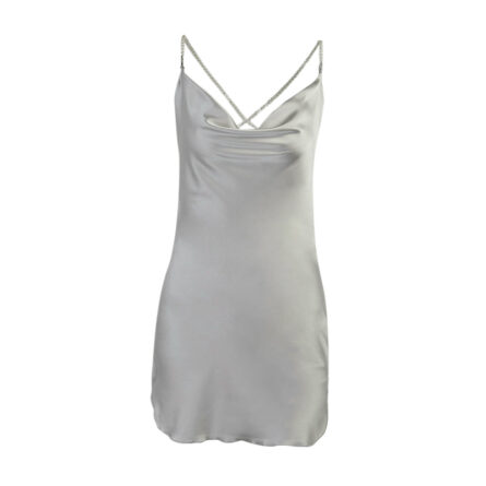 Piece of This Silk Strap Pearl Mini Dress – Bild 22