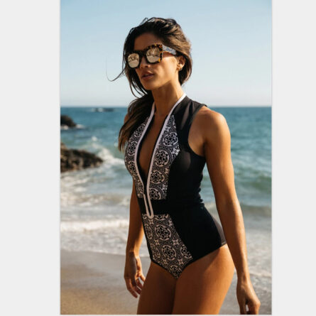 Nautical Glam Zipper Swimsuit – Bild 2