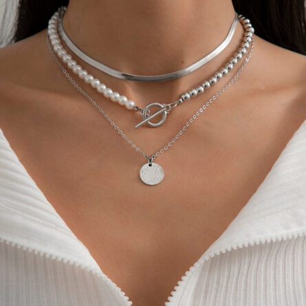 Paradise Lost Pearl Coin Pendant Necklace – Bild 11