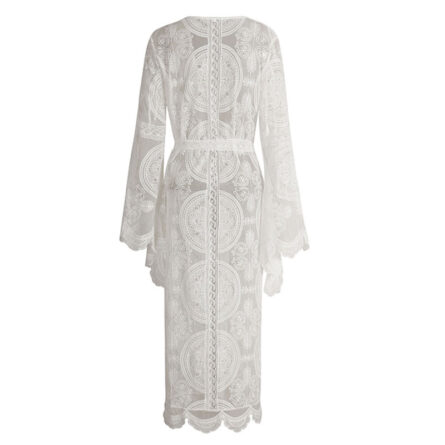 Sunset and Swim Embroidered Boho Mesh Cover Up – Bild 9