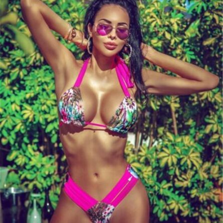 Bahamas Leopard Cheeky Cut Out Bikini - Image 14