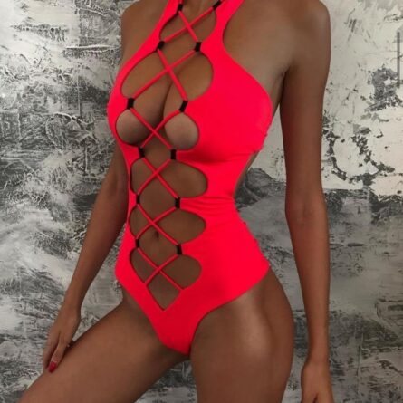 Summer Siren Extreme Cut Out Hollow Out Monokini Swimsuit – Bild 17
