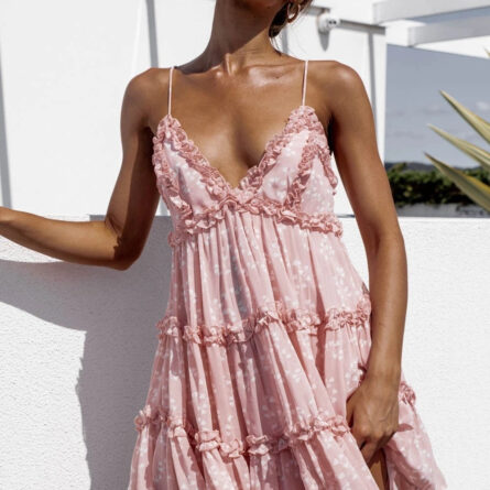 Sunkissed Loose Boho Mini Sundress - Image 40