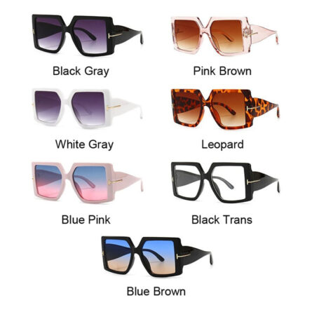 Rome Love Square Oversized Sunglasses for Women - Image 6