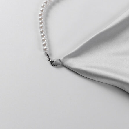 Piece of This Silk Strap Pearl Mini Dress – Bild 18