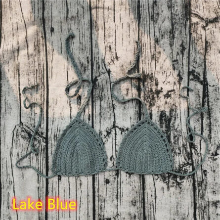 Ocean Breeze Triangle Crochet Bikini Top - Image 24