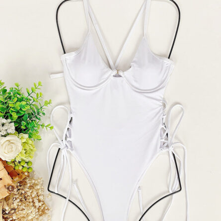 Tassel Dreams Underboob High Cut Out Swimsuit - Image 70