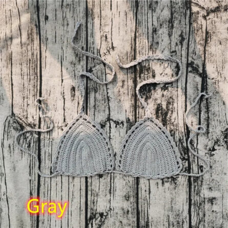 Ocean Breeze Triangle Crochet Bikini Top - Image 40