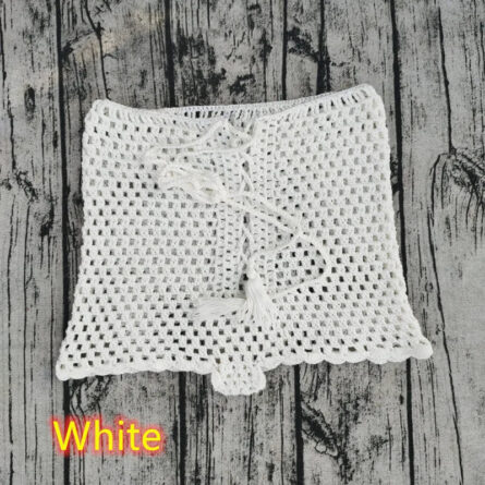 Seaside Whispers Boho Crochet Shorts - Image 7