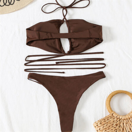 Bella Sexy Drawstring Bandage Bikini Set – Bild 29