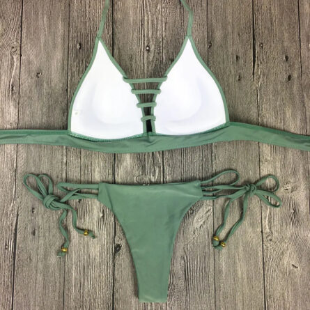 Sunset and Swim Hollow Out Cheeky Bikini - Image 6