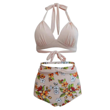 Retro Queen Halter High Waist Bikini - Image 49
