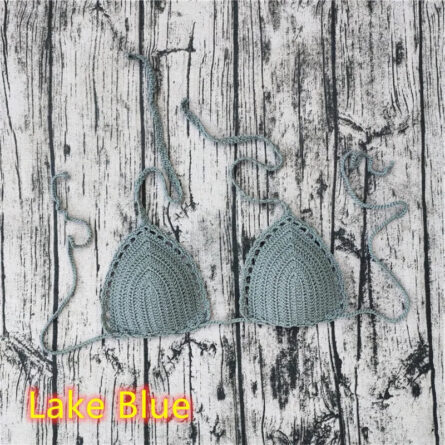 Ocean Breeze Triangle Crochet Bikini Top - Image 22