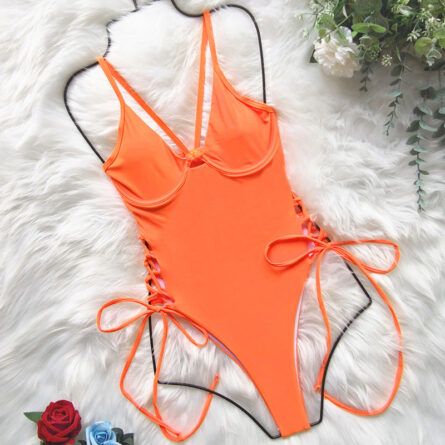 Tassel Dreams Underboob High Cut Out Swimsuit - Image 72