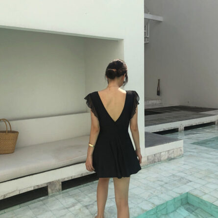 Elegant Waves Modest One Piece Swimsuit Swimskirt - Image 4