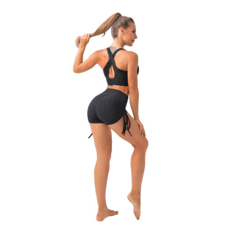 FitFemme High Waist Drawstring Sports Shorts - Image 39