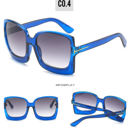 Monaco Oversized Square Sunglasses UV400 - Image 21