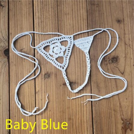 Micro String Cut Out Crochet Bikini Bottom – Bild 28