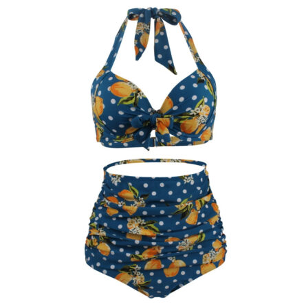 Retro Queen Halter High Waist Bikini - Image 31