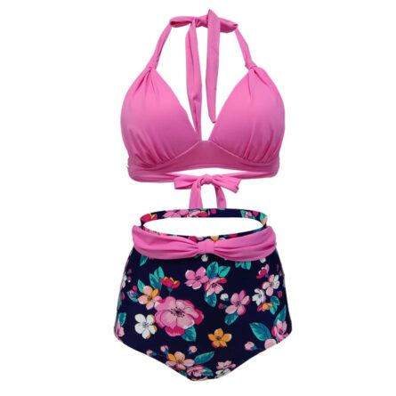 Retro Queen Halter High Waist Bikini - Image 45