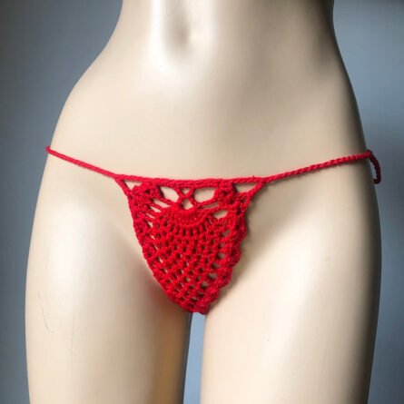 Mini Micro See Through G-strings Crochet Bikini Thongs - Image 35