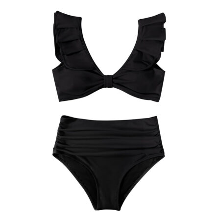 Pacific Paradise Ruffle High Waist Tummy Control Bikini – Bild 17