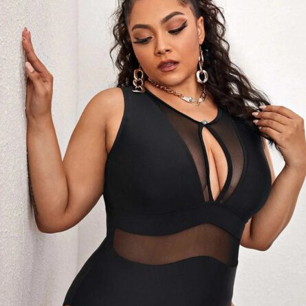 Sienna Mesh Plus Size Swimsuit - Image 19