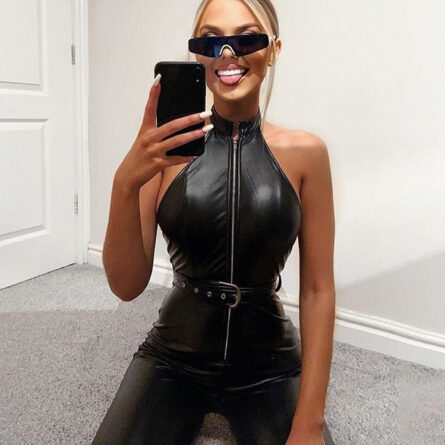 The Ultimate Sexbomb Leather Jumpsuit – Bild 11