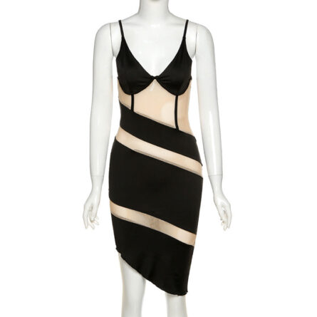 Almost Nude Sexy Mesh Strap Dress – Bild 10