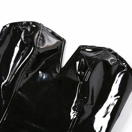 Hot Kitten Ultimate V-Shape PU Leather Bodysuit – Bild 5