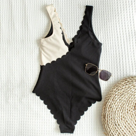 Whispering Waves Scalloped Cut Full-Coverage One Piece Swimsuit - Image 28