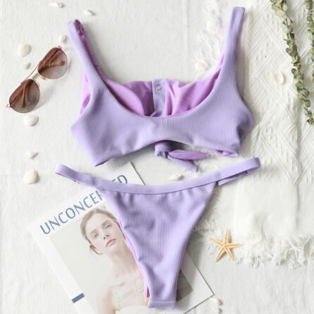 New Brazilian Bandage Push Up Padded Bikini - Image 21