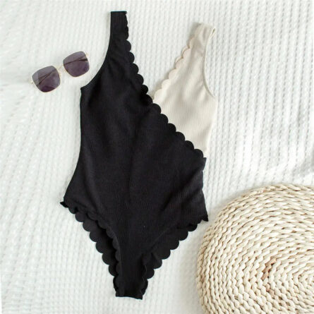 Whispering Waves Scalloped Cut Full-Coverage One Piece Swimsuit - Image 9
