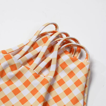 Vintage Vibes Gingham Plaid High Waisted Two-Piece Bikini - Image 11