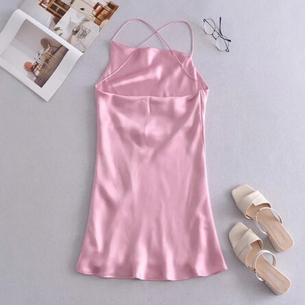 Forever Summer Satin Dress - Image 29