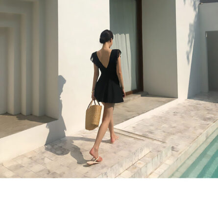 Elegant Waves Modest One Piece Swimsuit Swimskirt - Image 8