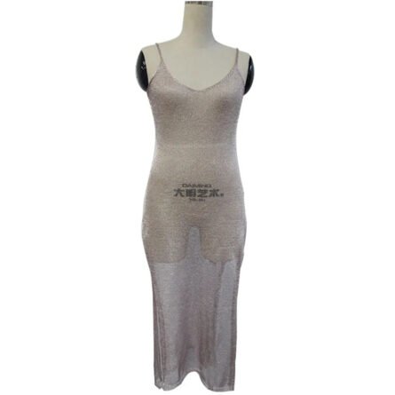 Glimmering Allure Sheer Beach Cover Up Tunic - Image 56