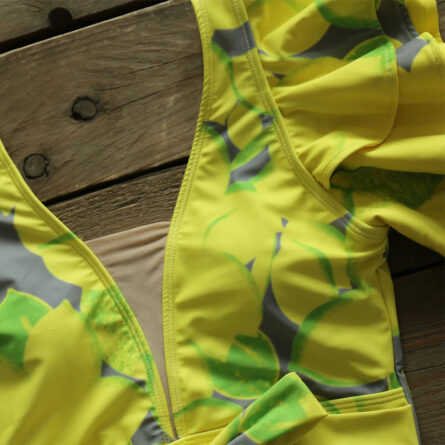 Pure Paradise Ruffle Shoulder Belt Swimsuit - Image 12