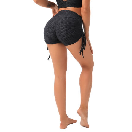 FitFemme High Waist Drawstring Sports Shorts - Image 35