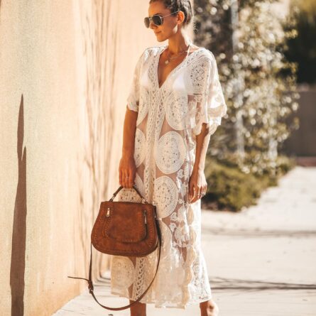 Savannah Lace Kaftan Beach Cover Up - Image 13