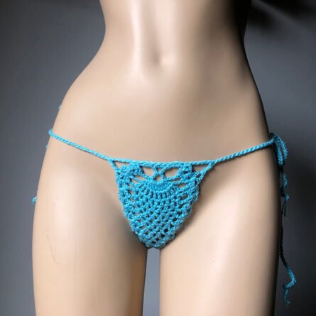 Mini Micro See Through G-strings Crochet Bikini Thongs - Image 23