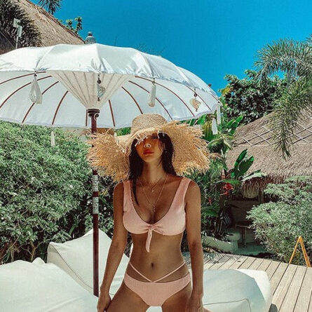 Bali Sunrise Sexy Hollow Out Two Piece Pink Bikini – Bild 20