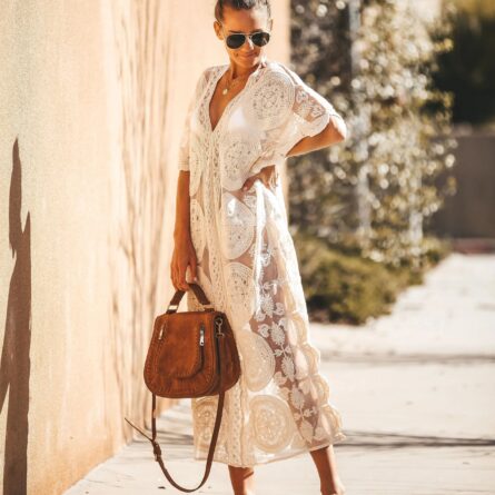 Savannah Lace Kaftan Beach Cover Up - Image 12