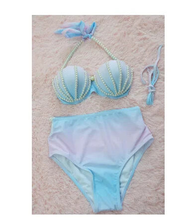 Mermaid Fantasy Deluxe Pearl Mermaid Bikini Set - Image 8