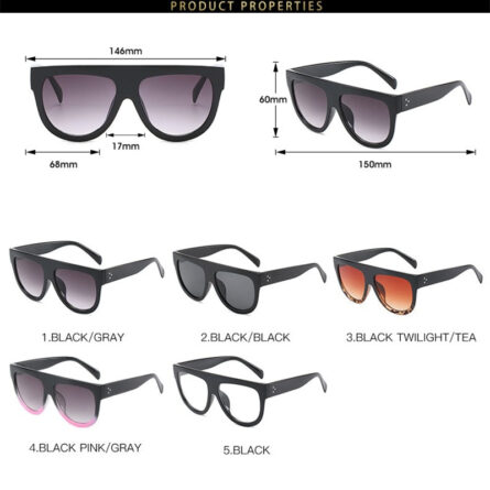 Beach Goddess Oversized Sunglasses For Women UV400 – Bild 6