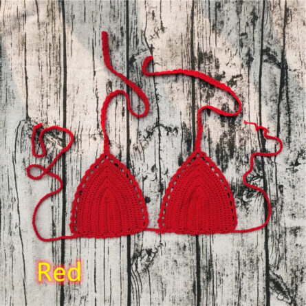 Ocean Breeze Triangle Crochet Bikini Top - Image 41